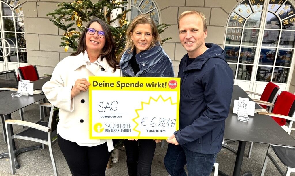 SAG Group unterstützt Salzburger Kinderkrebshilfe mit großzügiger Spende